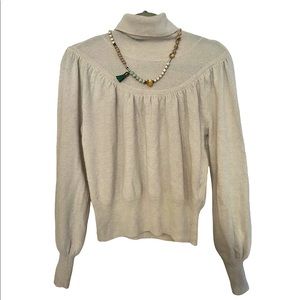 MADEWELL Turtle Neck Pullover - Beige | Jewelry included! ✨